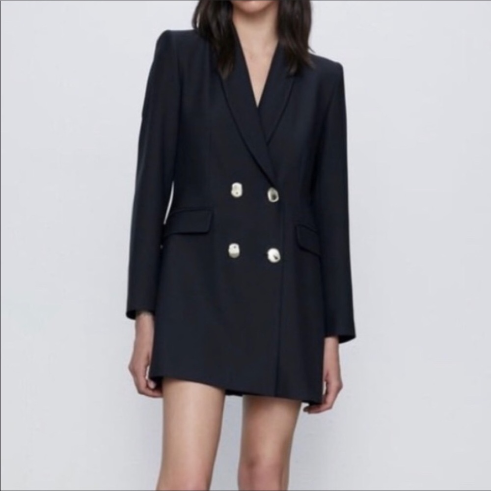 Zara Double-breasted Blazer Dress